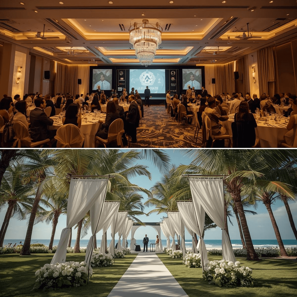 Kenya Safari Landscape with wildlife